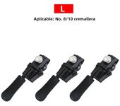New 3 Different Size Zipper Repair Kit Removable Replacement Bad Buckle Instant Zipper Puller DIY Sewing Tools Zipper Head
