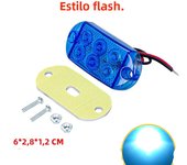 2PCS 6LED 12-80V side marker light indicator truck trailer truck universal flash warning light Small Yellow Light