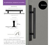 Aluminium Alloy Door Handle New Punch-free Self-Adhesive Sliding Door Knob Hardware Multifunctional Door Handlebar Door