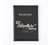 2024 New PU Leather Travel Passport Cover Heart Letter Print Women Passport Holder Case for Men Travel Document Credit Card Case