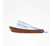 Perfect Beauty ZZMen Razor Artisan Graphic - Navaja de Corte de Precisión con Mango de Madera Tallado Color Marrón