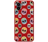 Funda Silicona Líquida Roja compatible con Xiaomi Redmi A2 diseño Catrina Dibujos