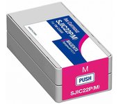 Compatible epson sjic22p magenta cartucho de tinta pigmentada c33s020603 / sjic22p(m)