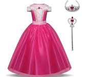 Girls Rapunzel Sleeping Beauty Aurora 2024 New Children Bella Costume Kids Cosplay Cinderella Princess Birthday Party Prom Dress