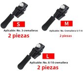 Universal Detachable Metal Zipper Slider Puller Detachable Instant Repair Kit DIY Replacement Lever Locks for Clothing Luggage