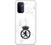 Funda original compatible con Oppo A54 5G / A74 5G - Cultural Leonesa Escudo negro y fondo marmol