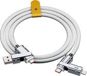 4 In 1 120W USB Type C to Type C IOS Cable 3 IN 1 PD 100W Fast Charging Data Cable for iPhone 11 12 13 14 15 Pro Max Samsung S24