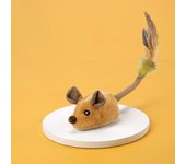 Smart Running Mouse Cat Toy Interactive Random Moving Electric USB Cat Teaser Toys Simulation Mice Kitten Self-Playing Plush Toy