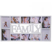 Gissed-Collage de Fotos con Marco “FAMILY” – Ideal para Decorar el Hogar