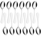 Juego de 12 cuchillas de té de Maple inoxidable, Cuadernos para Café, TEA, Cartel, 14 cm/5,5 pulgadas (Plata) SSIT