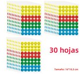 30/60 sheet Reward Stickers for Children Colorful Star Heart Dot Behavior Chart Scrapbook Sticker Student Teacher Supplies