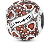 December Birthstone Series Charms 925 Sterling Silver Charm Beads Fit Original Bracelet Pendants Diy Jewelry Gift For Women