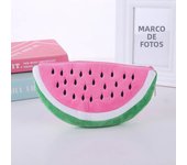 Watermelon Pencil Case Cute Fruit Kawaii Plush Large Capacity Pencil Bag Cosmetics Case For Kids Gift School Suppli Stationery