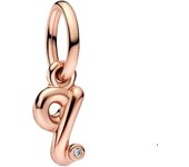 2023 New 925 Silver Plated Rose Gold Letter a-z Script Alphabet Dangle Charm Fit Pan Bracelet DIY Romantic Jewelry Gift