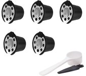 5 Pcs Coffee Filters for Nespresso Stainless Steel Mech Refillable Coffee Capsule Pod Dripper Basket Cup Cafeteira
