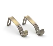 YUNIK HOME- Soportes de Barra de Cortina de Ø 16-20mm, Pack de 2 de Acero Inoxidable para Pared, Resistente.