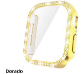Glass+Diamond Cover For Apple watch 10 42mm46mm Crystal Hard PC Case Bling Bumper +Screen Protector iwatch series 10 Accessories