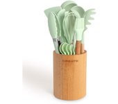 CREATE - Set de utensilios de cocina de silicona y madera - KITCHENWARE STUDIO