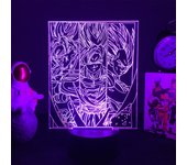 Japanese Anime Drogan Ball Super Saiyan Goku Vegeta Figure Led Acrylic Stand 3d Illusion Colorful Nightlight for Kids Birthday