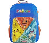 Pokemon Mochila Doble Starters Azul 42x29x16 Cm
