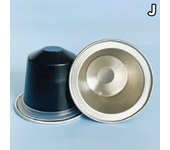 10Pcs/set Reusable Nespresso Coffee Capsules Disposable Nespresso Pods Empty Aluminum Foil Coffee Capsule With Lids Coffeeware
