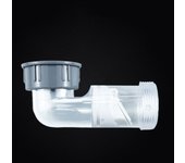 Wash Basin Drainage Pipe Odor Proof Curved Kit Kitchen Sink Drain Pipe Drain Downpipe Joint Drainage Tube Pipeline Accessory