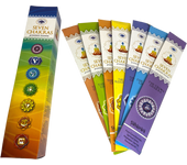 Incienso de los Siete Chakras Green Tree 7 Chakras - Paquete de 35 varillas de incienso (7 paquetes de 5 varillas)