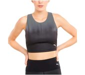 Top Puma Studio Ombre Racerback para mujer en color negro