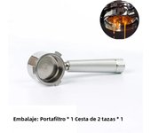51mm Bottomless Portafilter For Delonghi 9155/9255/9355/9335/9665 Stainless Steel Naked Coffee Handle With Basket