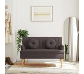 vidaXL Banco con cojines tela 113x64,5x75,5 cm en color Azul/Gris claro/Gris oscuro y más | acolchados duraderos para sofás de jardín terraza exterior