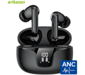 ANC Earphones Bluetooth 5.3 Hybrid -43dB Noise Cancellation Wireless Headphones 36 Hrs Battery Active Noise cancelling Earbuds
