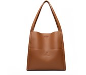 Bolso de hombro de lujo de alta calidad, bolso de mano sencillo de color sólido, bolso de compras, bolso de mujer, bolso de gran capacidad