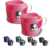 Roar® tobilleras polea, 2 tobilleras para gym, tobillera para maquina de polea, fat gripz pesas gluteos, maquina de gym pesas, tobillera para polea