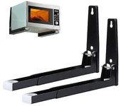 Piezas de microondas con brazo, Soporte de microondas de acero, Soporte de microondas montado en la pared, Estante de microondas de montaje en pared, Para accesorios de cocina en el hogar