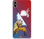 Funda original compatible con iPhone XS Max con un diseño de Dragon Ball Z Goku vs Buu