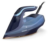 Philips Azur Serie 8000 Plancha De Vapor - 55 G/min De Vapor Continuo, 240 G De Impulso De Vapor, 3000 W, Tecnología Optimaltemp, Steamglide Elite, Azul Claro (DST8020/20)