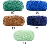5pcs X100g Soft Velvet Yarn For Knitting Sweater Scarf Blankets Thick Crochet Yarn Threads