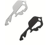 Stainless Steel Key Shaped Multitool Keychain Mini Multifunctional Screwdriver Bottle Opener Slotted Keychain Pocket Repair Tool