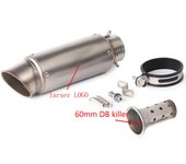 51mm/60mm Motorcycle exhaust with DB killer Motorcycle Exhaust Pipe Muffler Carbon Fiber GP-project Exhaust Pipe