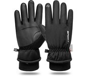 Guantes de esquí de invierno impermeables, guantes de nieve, deportes al aire libre, Snowboard, esquí, pantalla táctil, guantes de lana, antideslizantes, cálidos, dedos completos