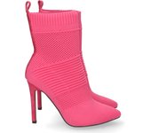 Davinia Shoes Botin con Tacon de Aguja para Mujer, con Punta Fina, de Material Elastico, Sin Cierre, Otoño Invierno 2022 Shoes&Blues.es 588-24-Fucsia