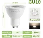 1-10pcs Energy Spot GU10 Base LED Light Bulb Dimmable 4000K 6000K 220V 240V 50W Halogen Replacement for Landscape Track Lighting