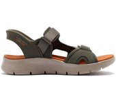 Sandalias Skechers Go Walk Flex Hombre Oliva