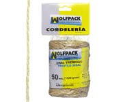 SANCO STORE - WOLFPACK LINEA PROFESIONAL Cuerda Sisal Nº1 2 Cabos (Bobina 220 gr. / 50 m.)