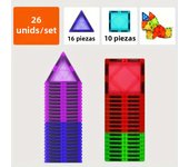 Magnetic Building Blocks Set Construction Game Children Montessori Sensory Magnets Toys Magnetic Tiles Toys For Toddlers Gift