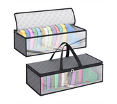 2 Pack Hat Storage Bag for Baseball, Caps Hat Organizer Case Hat Holder Rack with 2 Carry Handles for Closet Moisture
