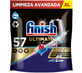 Finish - Finish Powerball Ultimate All in 1 Pastillas para el Lavavajillas, 57 Pastillas