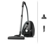 Rowenta Force Max Silence - Aspirador con bolsa de 900 W, hasta un 82% reciclable, gran filtración HEPA más de 99,98%, depósito de 4,5 L, cable de 8,4 m, incluye accesorios tapicerías, negro