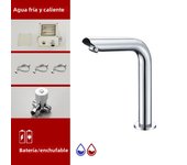 ELLEN  Sensor Basin Faucet Chrome Deck Mounted Automatic Inflated Water Mixer Tap Tall Sink Faucets ELS8870