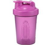 Botella de mezcla de proteínas de 400 ml with Bola Mezlla, a prueba de fugas, Tapa abatible Segura para Beber, botella de Agua de 14 oz para licuadora de Polvo, Gimnasio, color Morado